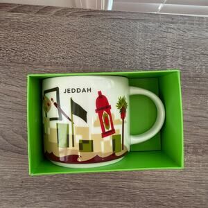 NIB Starbucks Jeddah Saudi Arabia You Are Here Collection Mug 16oz KSA